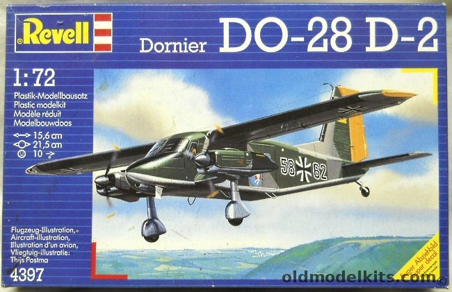 Revell 1/72 Dornier Do-28 D-2 - Luftwaffe Or German Navy (Marine), 4397 plastic model kit